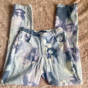 Vintage Luisa Spagnoli Floral High Rise Jeans